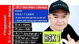 Belajar Mandarin Penggunaan  Berapa  多少 duo shao [upl. by Amanda]