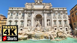 La Fontaine de Trevi à Rome 🇮🇹  Trevi Fountain  Mon Voyage en Italie youtubeshorts Shorts [upl. by Anaihk]