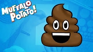 How to Draw A POOP EMOJI Using Letters and Numbers with Muffalo Potato [upl. by Trebor]