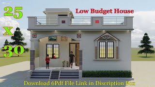 25x30 House Design II Low Budget House Design For Village And city II 2Bhk House Plan [upl. by Ahsilak862]