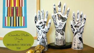 DIY Fornasetti Style Hands  DecoArt® [upl. by Nykal]