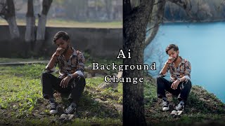 Easy Step To Change Background With Using Ai  Tool [upl. by Ybeloc]