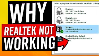 Why is Realtek microphone not working on Windows 11 [upl. by Reg791]