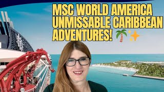 Explore MSC’s Newest Itineraries amp Ship World America  Caribbean Bahamas Bermuda amp More EP 158 [upl. by Lahcar]