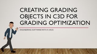 Creating Grading Objects in Civil 3D Grading Optimization [upl. by Ariew]