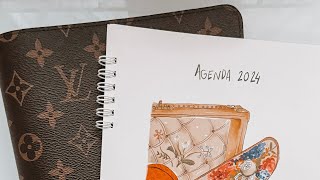 2024 Louis Vuitton Bureau Agenda Refill  vs Hermes Agenda Refill   2024 Work Planner Preview [upl. by Odab]