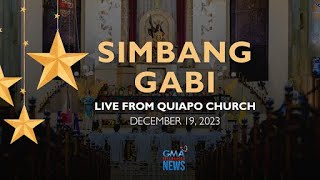 LIVESTREAM Simbang Gabi sa Quiapo Church December 19 2023  Replay [upl. by Haimarej932]