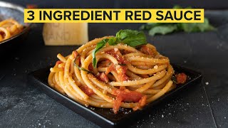 How to make the SIMPLEST ITALIAN PASTA SAUCE at home [upl. by Danny985]