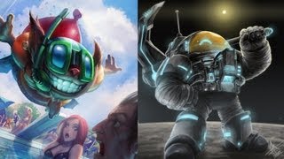 League Of Legends Astronautilus amp Pool Party Ziggs Spotlight GermanHD [upl. by Auqinet170]