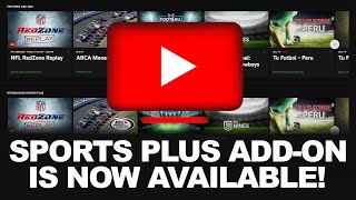 YouTubeTV SPORTS PLUS ADDON Now Available With NFL REDZONE NFL NETWORK Included In Channel Lineup [upl. by Ziagos]