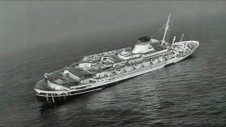 SS Andrea Doria Sinking  Stock Footage [upl. by Jacklin]