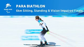 Para Biathlon 6km Sitting Standing amp Vision Impaired Finals  Day 1  Beijing 2022 [upl. by Suzanna]