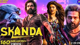 Ram Pothinenis  SKANDA  New Released South Indian Hindi Dubbed Movie 2024  Sreeleela [upl. by Eicrad]