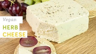 Vegan herb cheese  spreadable easy to make nutritious and healthy [upl. by Suirtimed293]