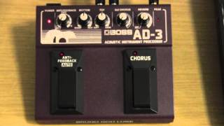 Boss AD3 acoustic instrument processor review and user guide [upl. by Yromem]