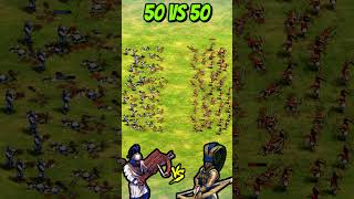 50 Elite Chu Ko Nu vs 50 Elite Plumed Archers AoE2 Shorts [upl. by Aicila]