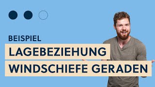 Vollständige Lagebeziehung windschiefe Geraden  Parallelität prüfen und kürzesten Abstand berechnen [upl. by Nerrot]