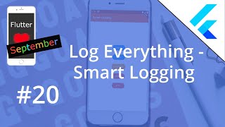 Flutter Tutorial  Log Everything  Smart Logging [upl. by Rabbi4]