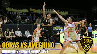 Obras vs Ameghino  Highlights  Liga Femenina 2024 [upl. by Raleigh620]