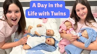 A DAY IN THE LIFE WITH REBORN PREEMIE TWINS [upl. by Mosby]