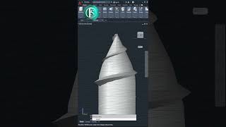 AutoCAD 3D 3d modeling How to draw 3D bolt Autodesk The End shorts [upl. by Perreault]