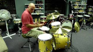 Justin Ottaviano Plays His Custom Cymbals  Part 1 [upl. by Ynnatirb]