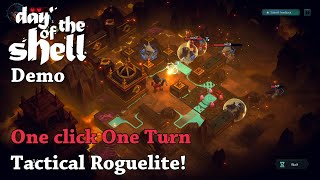 One Click One Turn Tactical Roguelite  Lets Try Day of the Shell Demo [upl. by Cesya]