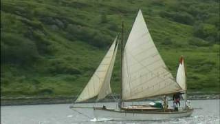 Wooden Gaff Yawl Kyles of Bute [upl. by Harleigh]