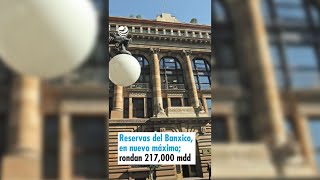 Reservas del Banxico en nuevo máximo rondan 217000 millones de dólares [upl. by Haliak]