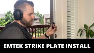 Emtek Strike Plate Install [upl. by Marlon922]