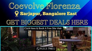 Coevolve Florenza Bangalore  Coevolve Florenza Sarjapur  Coevolve Florenza Brochure  Price Here 👇 [upl. by Rivers]