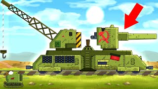 A strangermonster on the tracks  Cartoons about tanks [upl. by Lefton]