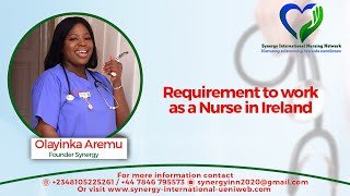 Requirements to Work as a Nurse in Ireland [upl. by Ativel220]