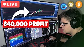 I Made 40000 in 45 Minutes LIVE Trading Memecoins [upl. by Violet116]