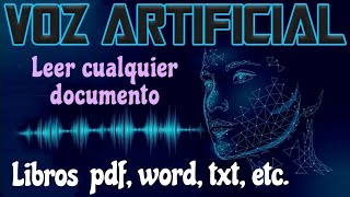 Leer libros en voz alta pdf word txt etc Voz de Carlos PREMIUM [upl. by Ratcliff400]