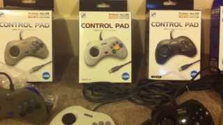 A complete collection of SLS Sega Saturn USB Control Pads plus knockoff controllers [upl. by Etterraj]