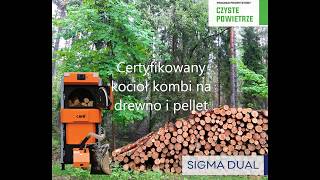 Działanie kotła co na drewno i pellet Sigma dual 25  piec kombi z certyfikatem na Czyste Powietrze [upl. by Akitnahs578]