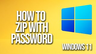 How To Zip With Password Windows 11 Tutorial [upl. by Cuthbert]