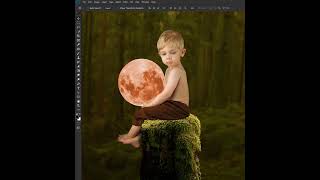 photoshop Fantasy Holding the Moon  httpsyoutubejz8Qo9BtQI [upl. by Elletnuahc]