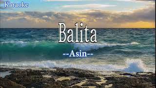 Balita ASIN Karaoke Version [upl. by Nidia]