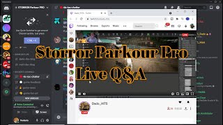 STORROR PARKOUR PRO LIVE QampA [upl. by Issac]