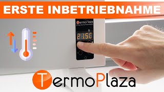 Einstellen der Temperatur EinschaltenAusschalten Taste sperren  TermoPlaza Infrarotheizung [upl. by Gran929]