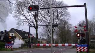 Spoorwegovergang Haaksbergen  Dutch railroad crossing [upl. by Ahsyekal]