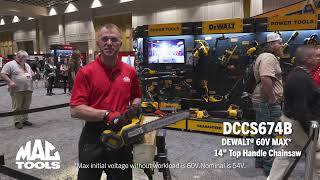 DEWALT® 60V MAX 14quot Top Handle Chainsaw DCCS674B [upl. by Scurlock997]