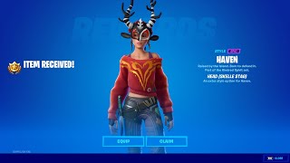 Gather Foraged Items at Different Named Locations  Fortnite Haven Skelle Stag Mask [upl. by Cas]