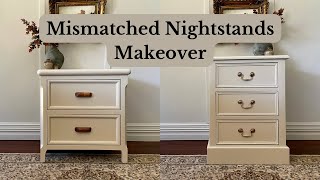 Mismatched Nightstands Makeover [upl. by Negroj]