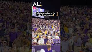 LSU fans heading for the exits down four scores to Bama Alabama LSU SEC Bama CollegeFootball [upl. by Aneba820]