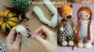 Crocheted Doll  How to Make up arms and legs  Polushkabunny [upl. by Anikat779]