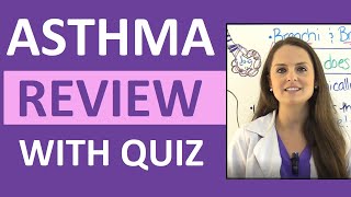 Asthma Treatment Symptoms Pathophysiology Nursing Interventions NCLEX Review Lecture [upl. by Hesta]