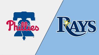 Tampa Bay Rays VS Philadelphia Phillies MLB live PLAY BY PLAY scoreboard 9924 [upl. by Valdis]